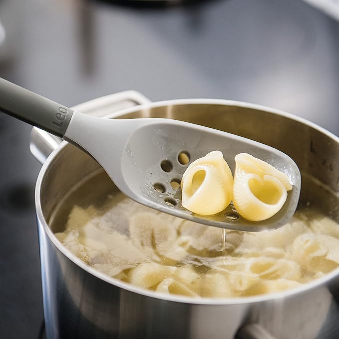 BergHOFF LEO 5Pc Cooking Utensil Set, Heat-resistant Silicone, Soft-touch Safe Grip Handle