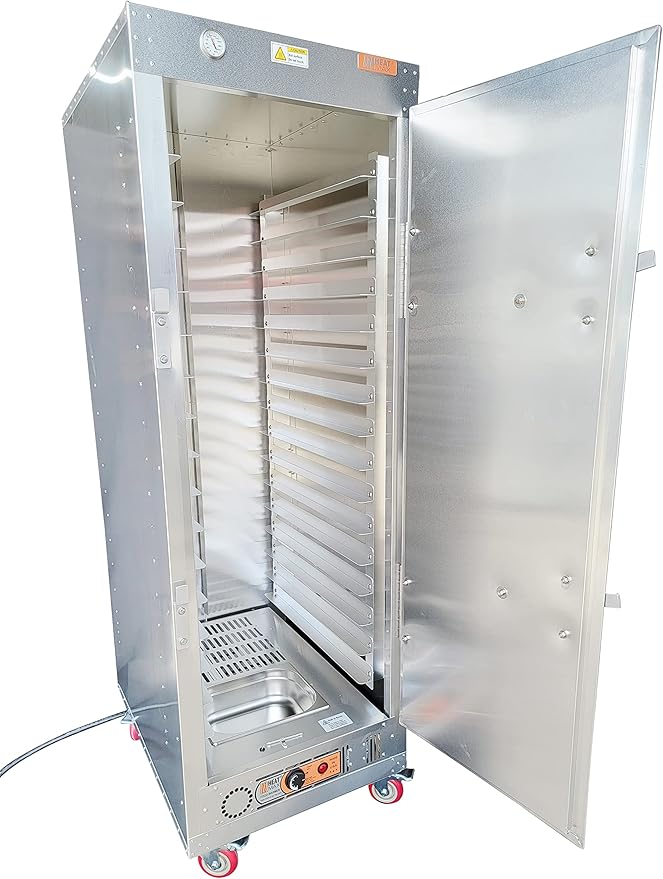 HeatMax 6 Foot Fully Insulated Commercial Food Warmer Holding Cabinet for Full Size Sheet Pans, Churches, Schools, Catering, Fully Assembled, Made in USA with Service and Support, 120V Plug
