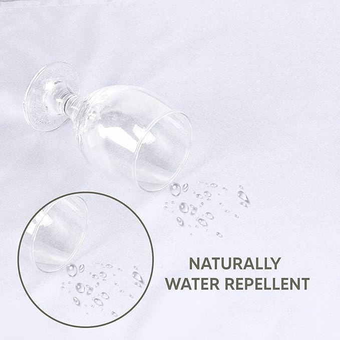 Utopia Kitchen Rectangle Table Cloth 1 Pack(60x102 Inches, White), Tablecloth Machine Washable, Polyester Table Cover for Dining, Buffet Parties, Picnics, Events, Weddings and Restaurants