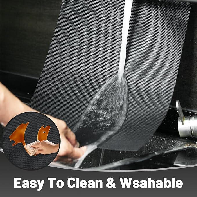 flohar Placemats Set of 12竊똍on-Slip PVC Weave Table Mats Easy to Clean竊똇eat Resistant Place Mats for Kitchen Dining Table Decoration Indoor Outdoor竊똁lack