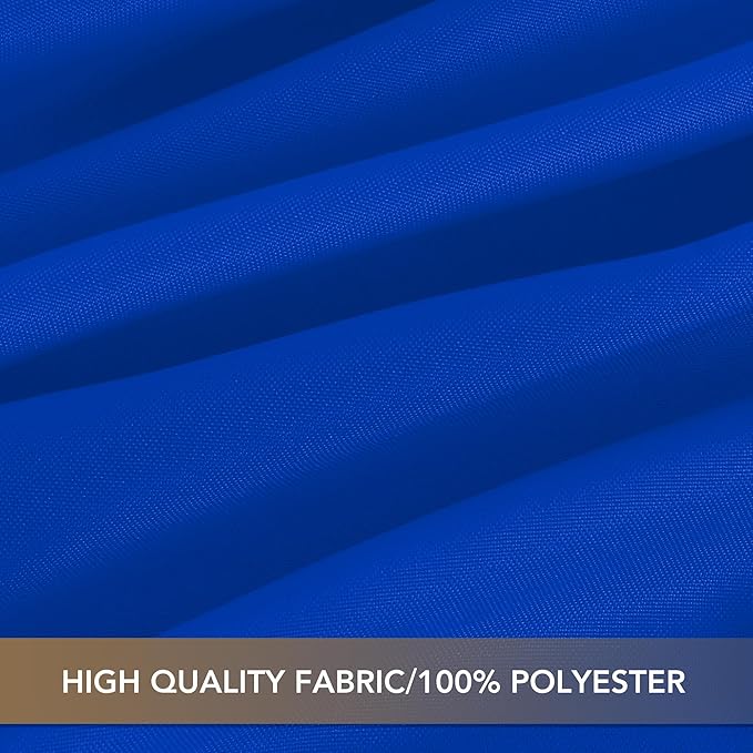 sancua Royal Blue Round Tablecloths 120 Inch, 6 Pack - Circle Fabric Cloth Table Cloths for Independence Day Wedding Party Banquet Birthday, Washable Polyester Table Cover (Fit 30-72 Inch Tables)