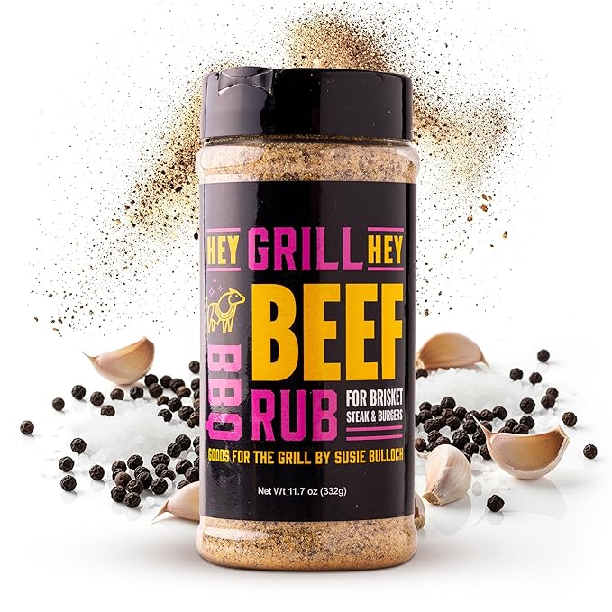 Hey Grill Hey | Beef Rub | Steak Seasoning | Brisket Rub | Burger Seasoning, Veggies and More | NBBQA Award Winning BBQ Blend | 11.7oz