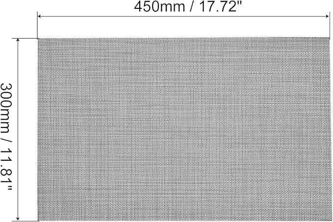 uxcell Place Mats, 450x300mm Table Mats Set of 2 PVC Washable Woven Placemat Gray