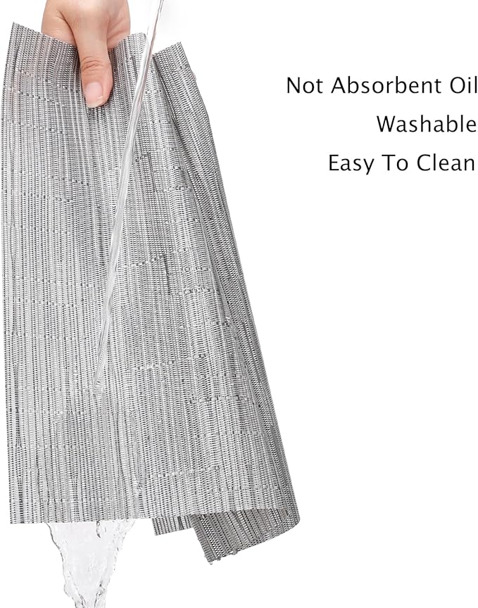 Myir JUN Table Runner, Vinyl Table Runner Indoor 55 Inch Long Arbitrarily Cropped Runner for Table Heatproof for Home Party (Silver, 15 x 55 inch)