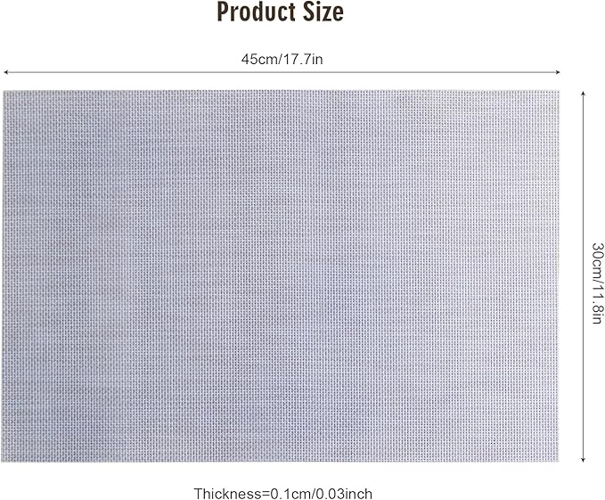 TOYASIX Nano-Air Color Mat:Temp-Triggered Placemat, Negative Ion & Eco-Friendly Nano Material,Fall Placemat& Kitchen Table Mats,Self-Cleaning&Easy-Clean,(??5??Blue/??5??Red)