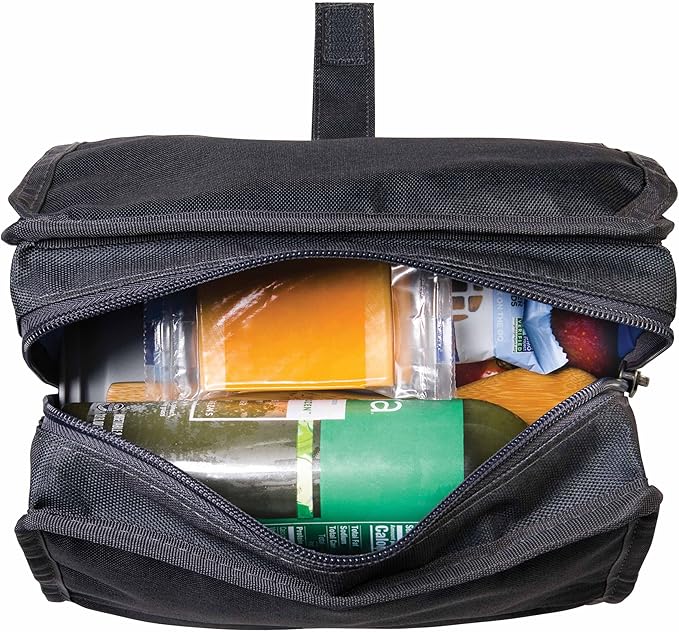 PackIt짰 Freezable Lunch Bag, City Charcoal, Built with ECOFREEZE짰 Technology, Foldable, Reusable, Zip and Velcro Closure with Buckle Handle, Designed for Work Lunches and Fresh Lunch On the Go