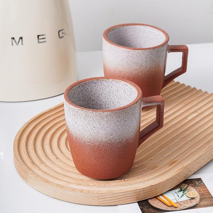 Stone Lain Vince Rustic Stoneware Dinnerware Set, Service for 8, Red, 32 Piece Service for 8
