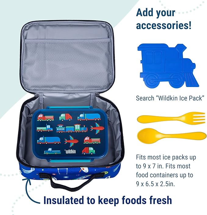 Wildkin Kids Insulated Lunch Box ??Durable and Reusable for School & Travel - Out of this World