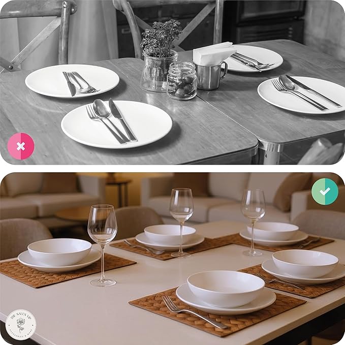Disposable Paper Placemats for Dining Table ??Spring Design ??Table Mats ??Party & Easter Place Mats ??Recyclable Paper Placemats Disposable Bulk 100-Pack