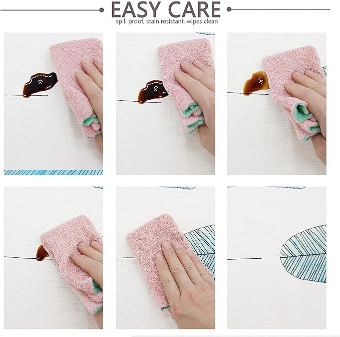 LOHASCASA Vinyl Oilcloth Tablecloth Wipeable PVC Heavy Duty Plastic Small Oblong Waterproof Spillproof Tablecloths Weights for Summer Outdoor Rv Picnic Table Cloth - 6 ft Colorful Leaf 54 x 72 Inch