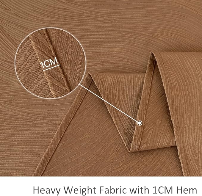 maxmill Harvest Jacquard Tablecloth Swirl Design Water Resistance Antiwrinkle Heavy Weight Soft Table Cloth for Fall Harvest Thanksgiving Parties Event Dinner Rectangle 60 x 84 Inch, Fall Leaf