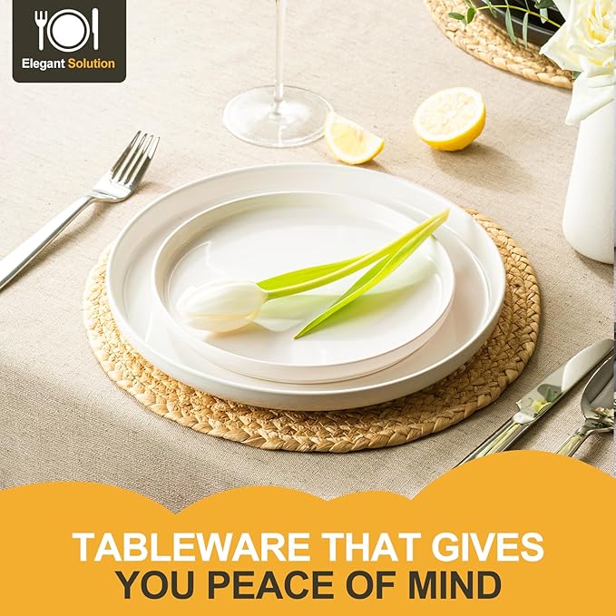 EWFEN Plates and Bowls Sets, 12 Pieces Stoneware Dinnerware Set for 4, Ceramic Dishware Dishes Set, Scratch Resistant Dishes Set, Dishwasher & Microwave Safe