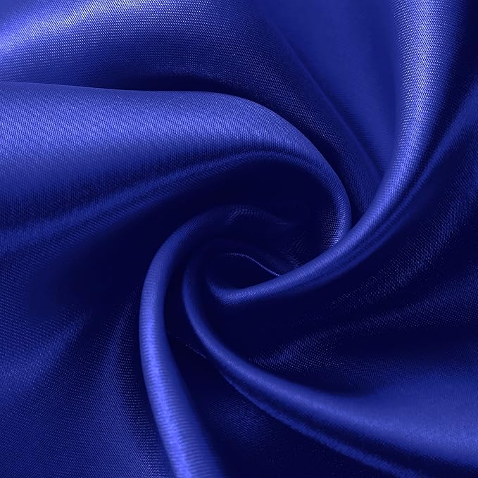 Horbaunal 6 Pack Satin Runners 12 x 72 Inch Bright Silky Smooth Satin Table Runners for Birthday Wedding Party Banquets, Royal Blue