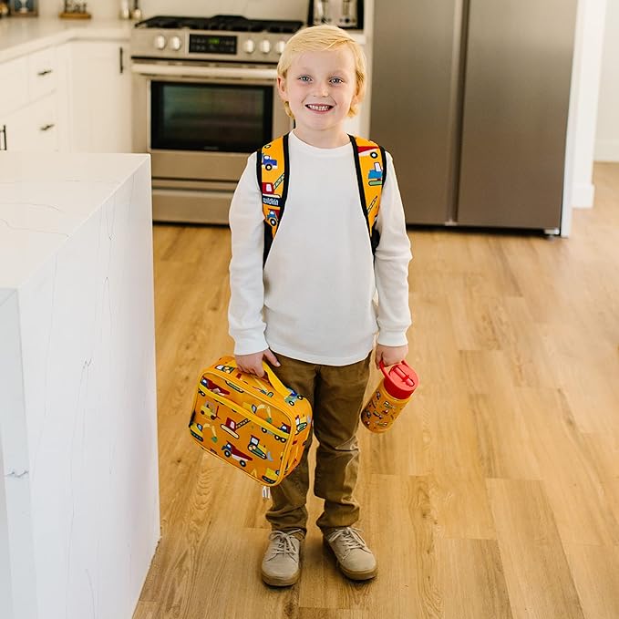 Wildkin Kids Insulated Lunch Box ??Durable and Reusable for School & Travel - Under Construction