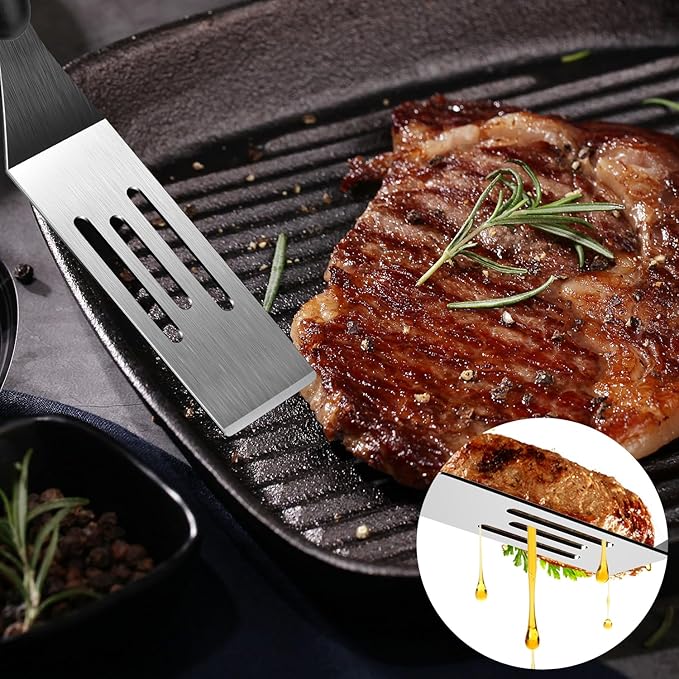 Small Spatula 5 Pieces, Metal Spatulas for Kitchen Use, Stainless Steel Mini Serving Spatula for Flipping and Cooking, Ideal for Brownies, Tiramisu, Cookie, Lasagna or Pancakes, etc