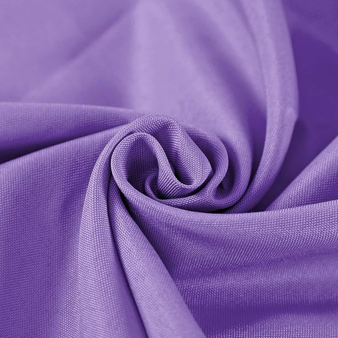 Cupuamon 120 inch Round Tablecloth Washable Polyester Table Cloth Decorative Table Cover for Wedding Party Dining Banquet（120 inch,Purple）