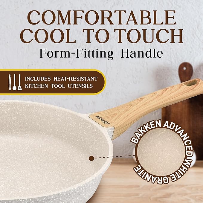 Bakken-Swiss 20-Piece Kitchen Cookware Set ??Granite Non-Stick ??Eco-Friendly ??for All Stoves & Oven-Safe