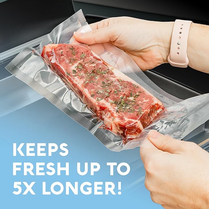 Avid Armor Chamber Vacuum Sealer Bags ??Heavy Duty, BPA-Free, Pre-Cut Chamber Vacuum Bags for Food Preservation, Freezer Storage, Sous Vide and more, 250/Pack (8x10) ??Multi-Use Vacuum Bags