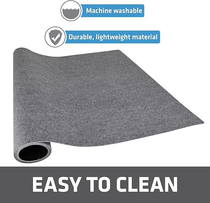 Drymate Premium Under Sink Mat, Waterproof Cabinet Protection Mats for Kitchen & Bathroom, Absorbent Shelf Liners, Slip-Resistant, Non-Adhesive, Machine Washable (USA Made)(24?쓝29??(Light Grey)