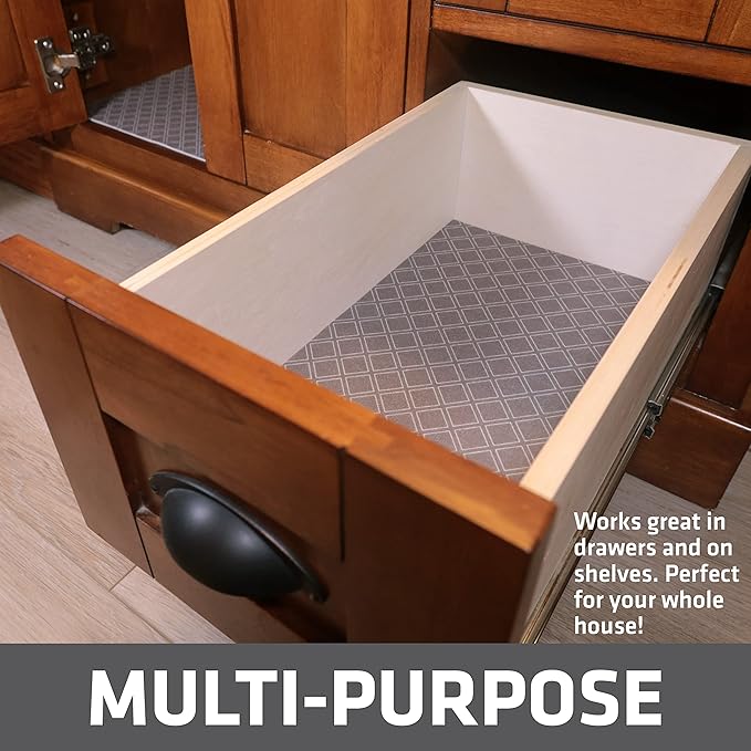 Drymate Premium XL Under Sink Mat, Waterproof Cabinet Protection Mats for Kitchen & Bathroom, Absorbent Shelf Liners, Slip-Resistant, Non-Adhesive, Machine Washable (USA Made)(24?쓝59??(Taupe)