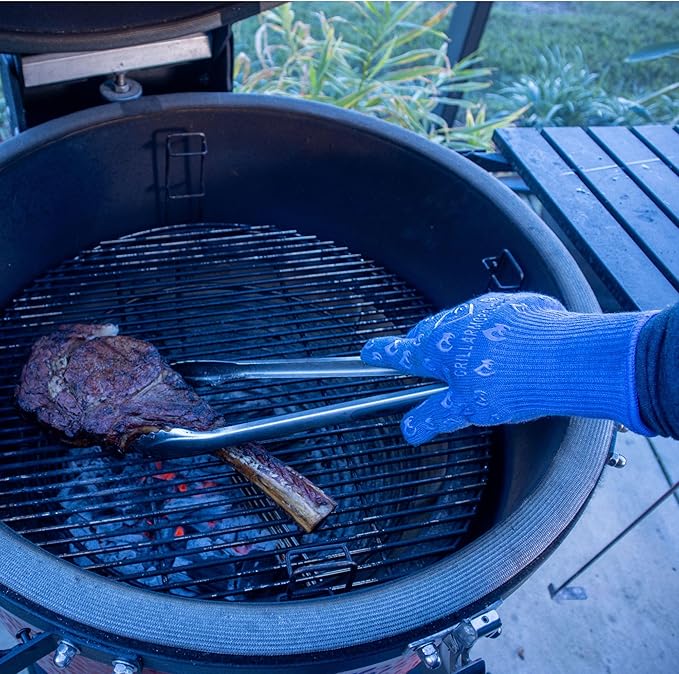 Grill Armor Oven Gloves ??932째F Heat, Fire & Cut Resistant Mitts for BBQ, Grill, Cooking, Grilling, Baking, Smoker & Fire Pit