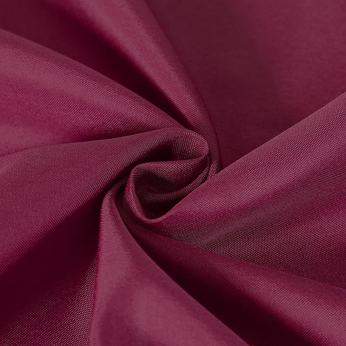 Cupuamon Square Tablecloth 52x52 inch Washable Polyester Fabric Table Cloth for Wedding Party Dining Banquet Decoration（52x52,Burgundy）