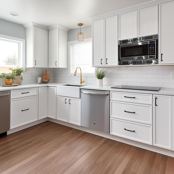 Solid Wood RTA Wall Microwave Open Shelves Cabinet Kitchen Pantry Storage Cabinet with 2 Doors - Microwave Stand - Newtown Origami White, 30'W24'D30'H
