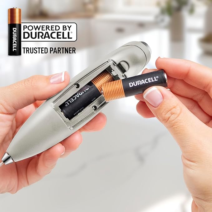 Zulay Kitchen Milk Frother Handheld Electric Whisk with AA Duracell Batteries ??Durable Drink Mixer for Coffee, Lattes, Cappuccinos & More - Gray