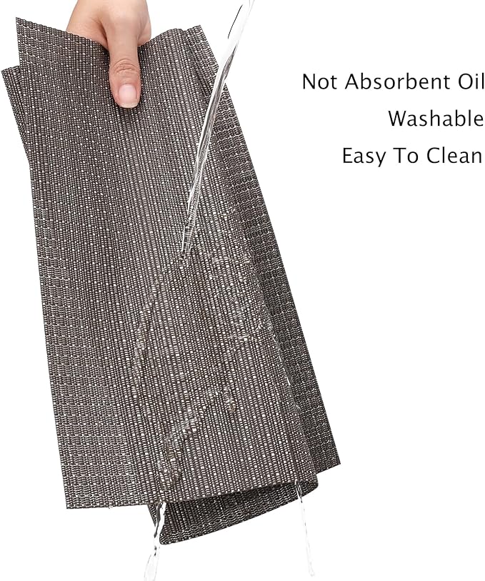 Myir JUN Table Runner, Vinyl Table Runner Indoor 55 Inch Long Arbitrarily Cropped Runner for Table Heatproof for Home Party (Dark Gray, 12 x 55 inch)