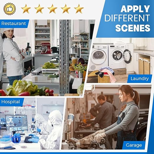 Stainless Steel Table for Prep & Work with Backsplash 24 x 30 Inches NSF Metal Commercial Kitchen Adjustable Under Shelf Worktable for Restaurant Home Outdoor