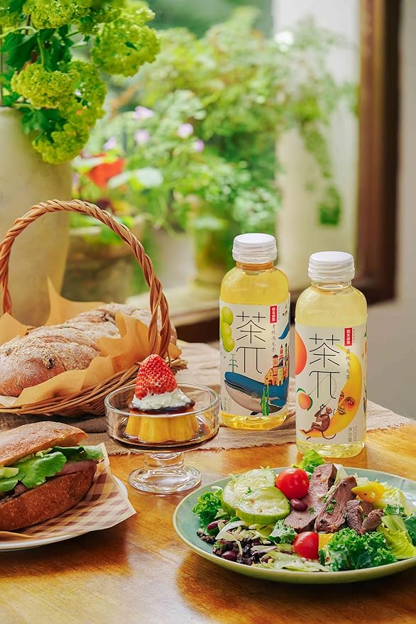 Tea PI Iced Tea ??Peach Oolong Tea Sweet Iced Fruit Tea Bottles, Real Juice, -16.9 fl oz, 500mL, 15 Pack