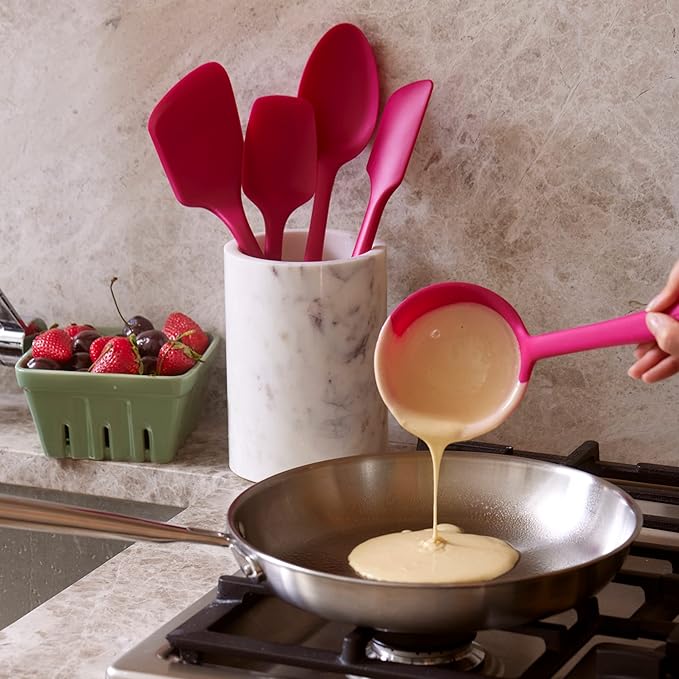 GIR: Get It Right Silicone Ladle Spoon ?밐igh Heat Resistant Kitchen Tool, Durable Cooking Utensil for Serving Soups, Stews, Sauces, and Dressings, Ultimate - 13IN - Slate