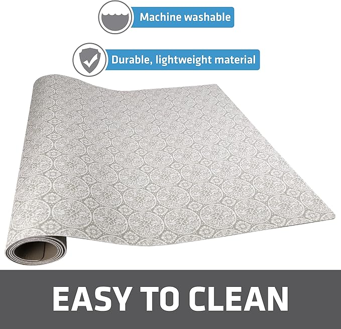 Drymate Premium XL Under Sink Mat, Waterproof Cabinet Protection Mats for Kitchen & Bathroom, Absorbent Shelf Liners, Slip-Resistant, Non-Adhesive, Machine Washable (USA Made)(24?쓝59??(Tan)