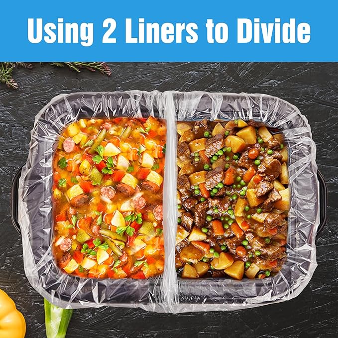 10 ×Electric Roaster Liners 34 x 18 Inch Disposable Roaster Liners Fits 16, 18, 22 Quarts Roasters, Roasting Pan Liners Cooking Bags for Immediate Cleanup