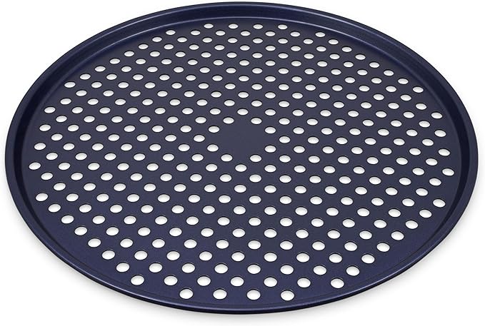 Zyliss Durable Non-Stick Pizza Tray | Carbon Steel | Dark Blue | Pizza Tray/Bakeware | Dishwasher Safe | 5 Year Guarantee…