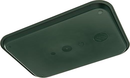 Carlisle FoodService Products CT121608 Caf챕 Standard Cafeteria / Fast Food Tray, 12" x 16", Forest Green