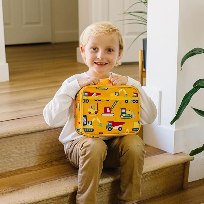 Wildkin Kids Insulated Lunch Box ??Durable and Reusable for School & Travel - Under Construction