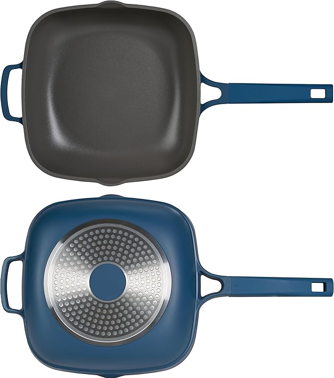 Servappetit Cast Aluminum 3.1 qt Sautepan Navy w/Lid
