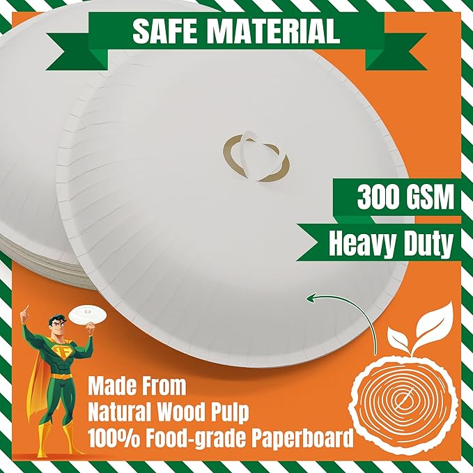 Disposable Microwave Splatter Cover,10 Inch,Paper Microwave Cover for Food,BPA Free & Non-Toxic Splatter Guard for Heating Food,50 Pack
