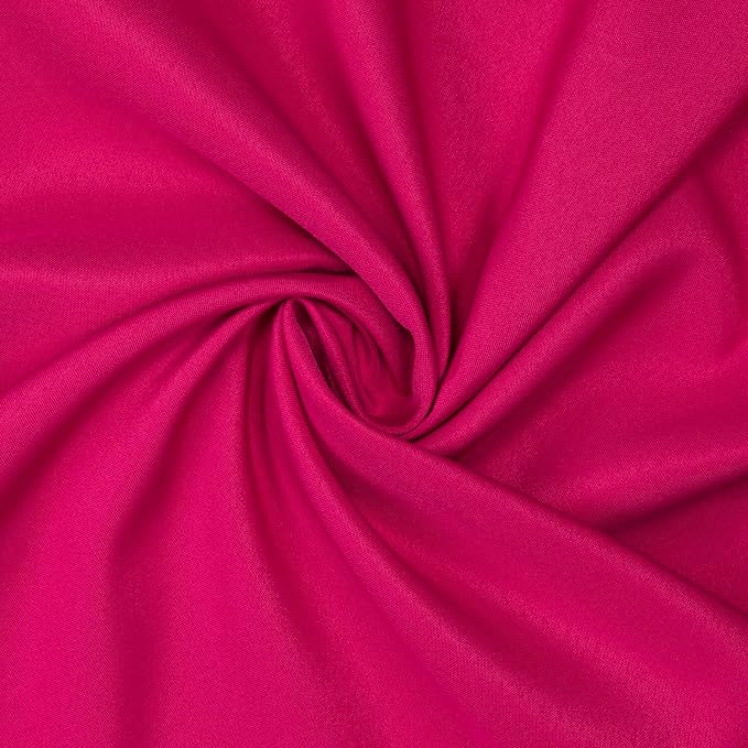 Gee Di Moda Rectangle Tablecloth - 70 x 120 Inch Fuchsia Table Cloth for 6 or 8 Foot Rectangle Tables - Heavy Duty Washable Fabric - for Holiday Party, Dinner, Weddings, Baby Shower & Events
