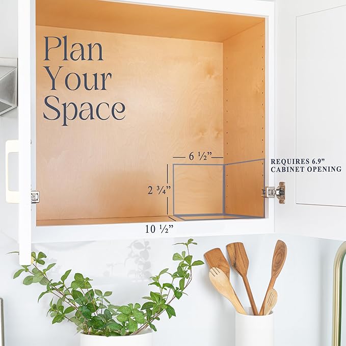 Pull Out Cabinet Organizer for Spices, Cans - Heavy Duty with Lifetime Limited Warranty- Pull Out Spice Rack- Cabinet Pull Out Shelf for Cans,Dishes, Etc, 6-1/2 "W x 10-1/2"D x 2-3/4?쒱, Chrome