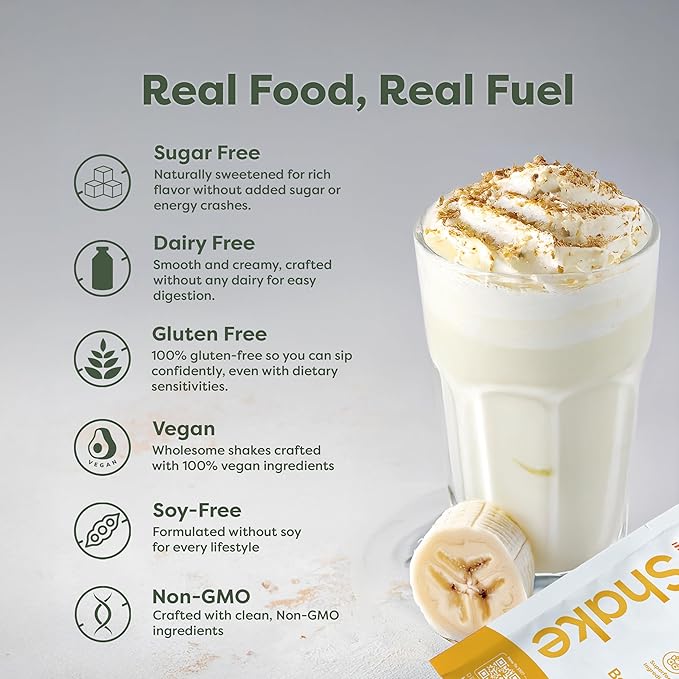 310 Nutrition All-In-One Plant-Based Meal Replacement Shake ??High-Fiber Protein with Probiotics, Digestive Enzymes & Adaptogens ??Vegan, Low Carb, Keto Friendly Superfood Blend ??Banana Cream Pie ??28 Servings