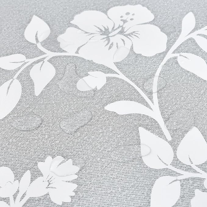 LOHASCASA Fall Sunflower Vinyl Waterproof Tablecloth, Rectangle Plastic PVC Oilcloth Tablecloths Wipeable Table Cloth Cover for 6 Foot Folding Tables, Kitchen, Dining Room Table 54x72 Inch