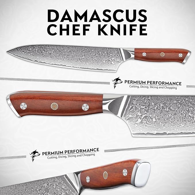 Purple Dragon Carbon Steel Slicing for Sourdough,Cake and Fruits,GiftBox,Annive Idea Gift