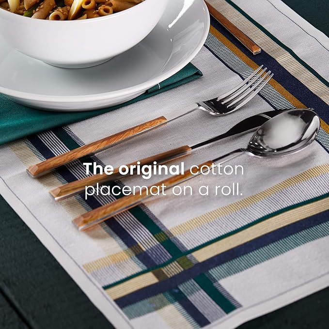MY DRAP Cotton Placemat 횖 45 x 32 cm / 17.7 x 12.6 in Dining Table Set, Kitchen Table, Placemats for Dining Table, Kitchen Set, Placemats for Kitchen Table, Biodegradable, Table Runner