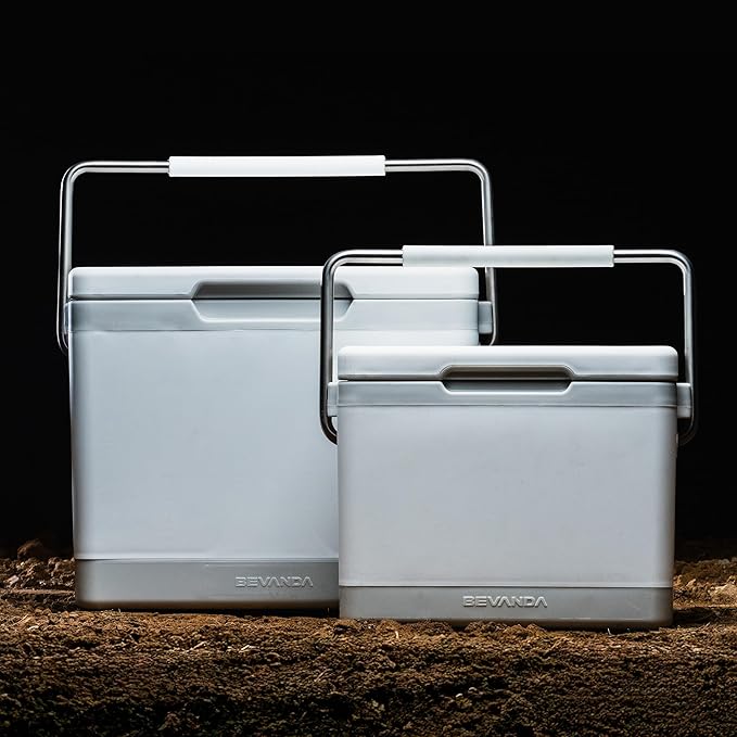 Bevanda - Verge Insulated Lunch Box - Durable Cooler with Magnetic Ice Packs - Rugged Hard Shell Lunch Cooler for Jobsite Lunches, Outdoor Adventures & All Day Temperature Control