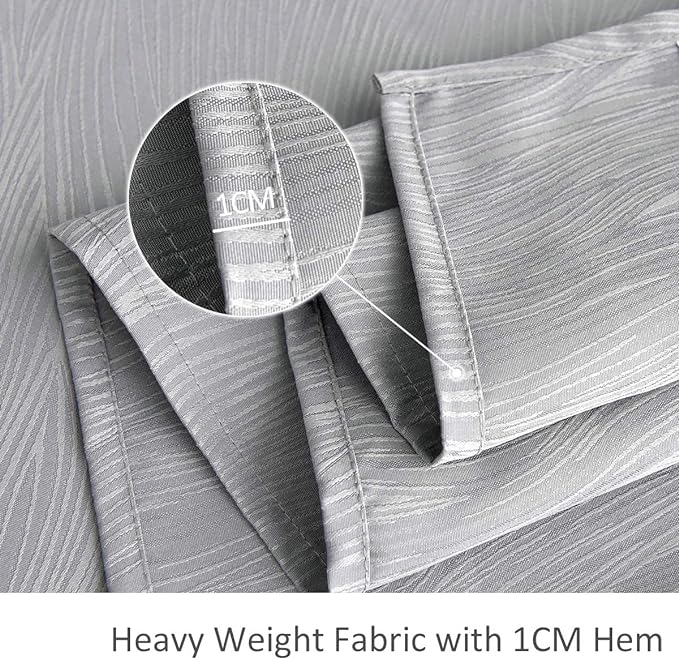maxmill Jacquard Tablecloth Swirl Design Spillproof Wrinkle Free Heavy Weight Soft Table Cloth Decorative Fabric Table Cover for Outdoor and Indoor Use Square 70 x 70 Inch Light Gray