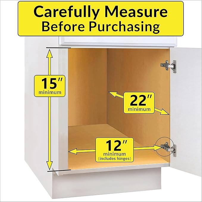 LYNK PROFESSIONAL짰 Pull Out Under Sink Kitchen Cabinet Organizer - 11.5 in. x 21 inch deep Drawer - Sliding Shelf Organizer for Cabinets and Undersink Storage Shelves - Lifetime Ltd. Warranty ??Chrome