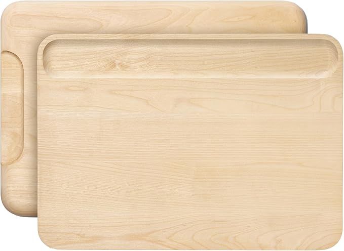 Caraway Cutting Board - Large (17 x 12?? - Double Sided Wood Cutting Board - Made From FSC-Certified Wood - Food-Safe Mineral Oil & Wax Finish