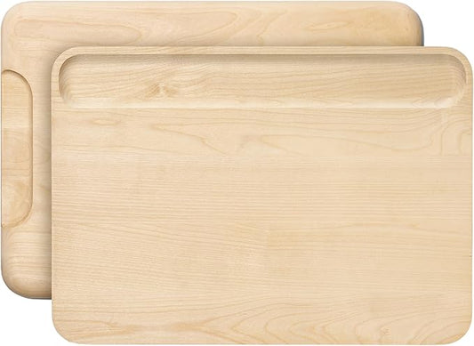 Caraway Cutting Board - Large (17 x 12?? - Double Sided Wood Cutting Board - Made From FSC-Certified Wood - Food-Safe Mineral Oil & Wax Finish